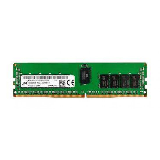 16GB Micron, PC4-19200, DDR4-2400Mhz, 2Rx8, CL17, 288-Pin, DIMM, 1.2V, Registered ECC Dual Rank, Server Memory Module