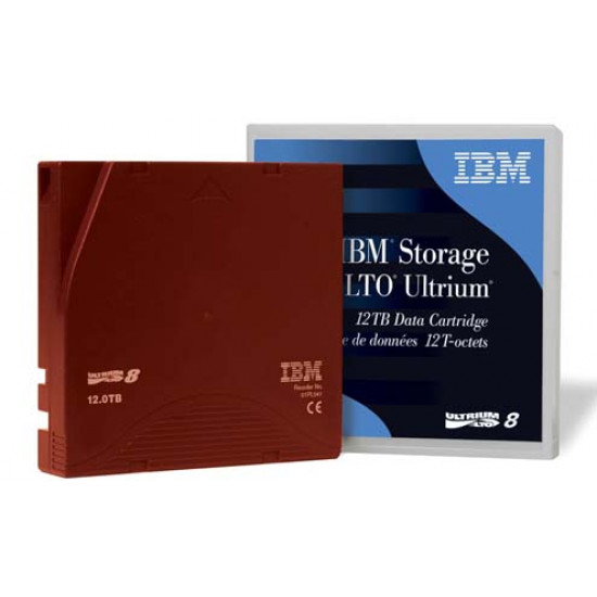 IBM LTO8 Ultrium 8 Data Cartridge, Pre-Labeled