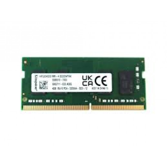 4GB Kingston, DDR4-3200Mhz, PC4-25600, CL22, 1.2V, SODIMM, Laptop Memory Module