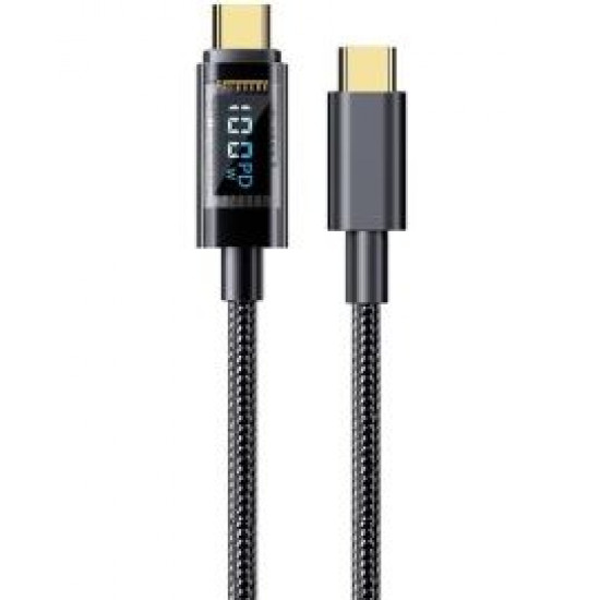 100W Type-C to Type C Digital Display Cable Fast Charging 100W PD Type C to Type C Cable For Xiaomi HUAWEI Macbook iPad (1Metre)