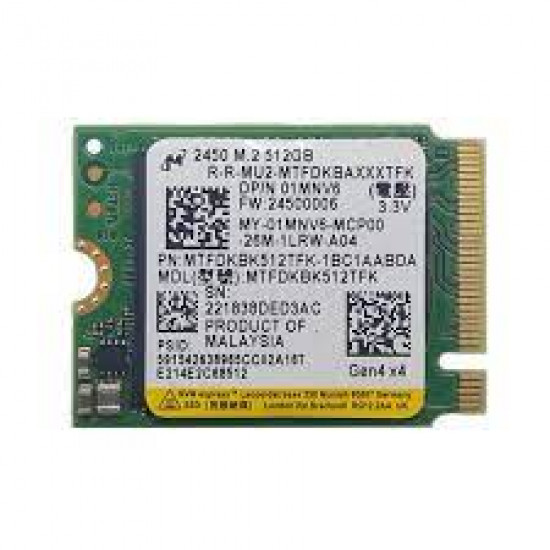 512GB Micron, 2450, M.2, 2230, NVMe, PCIe Gen4X4, SSD